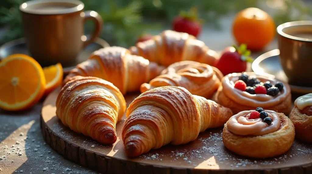 Step-by-step laminating dough for croissants and pastries.