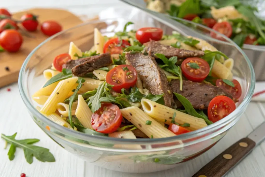 Steak Pasta Salad.