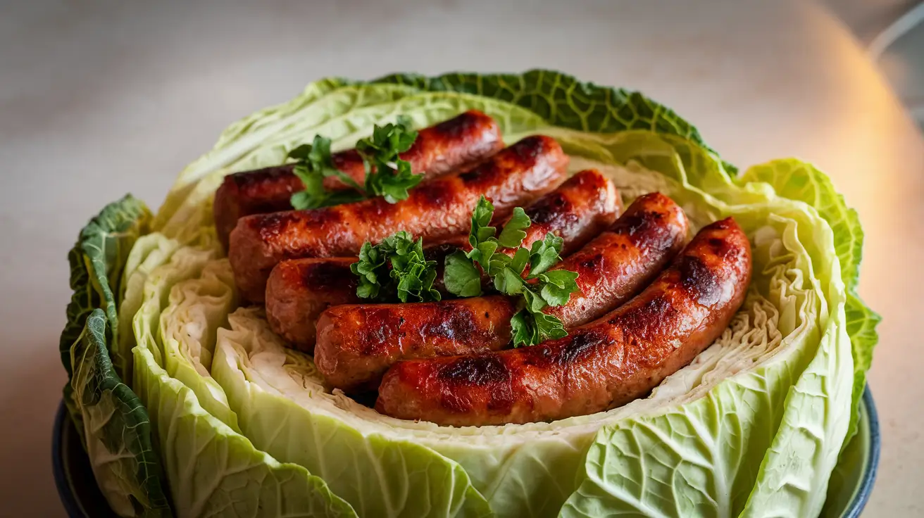 Slow cooker cabbage with sausage and potatoes