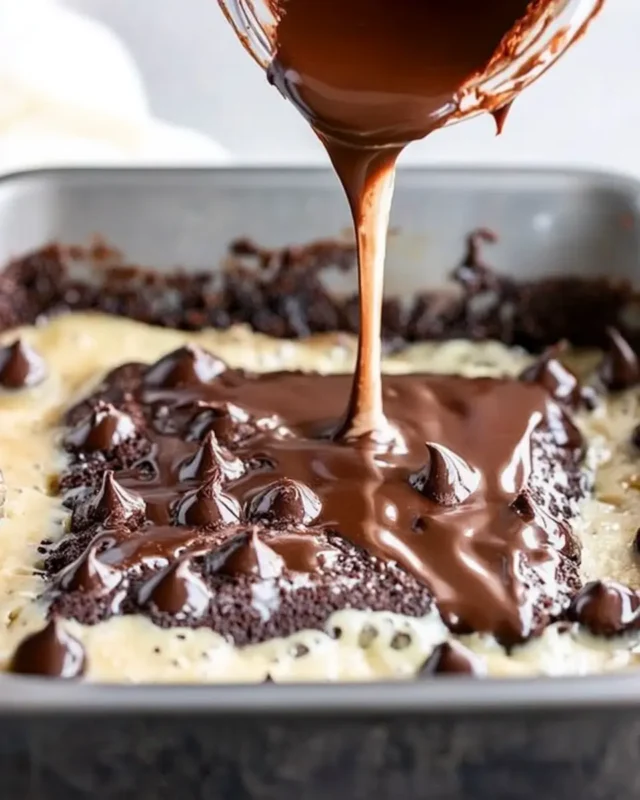 German Chocolate Poke Cake