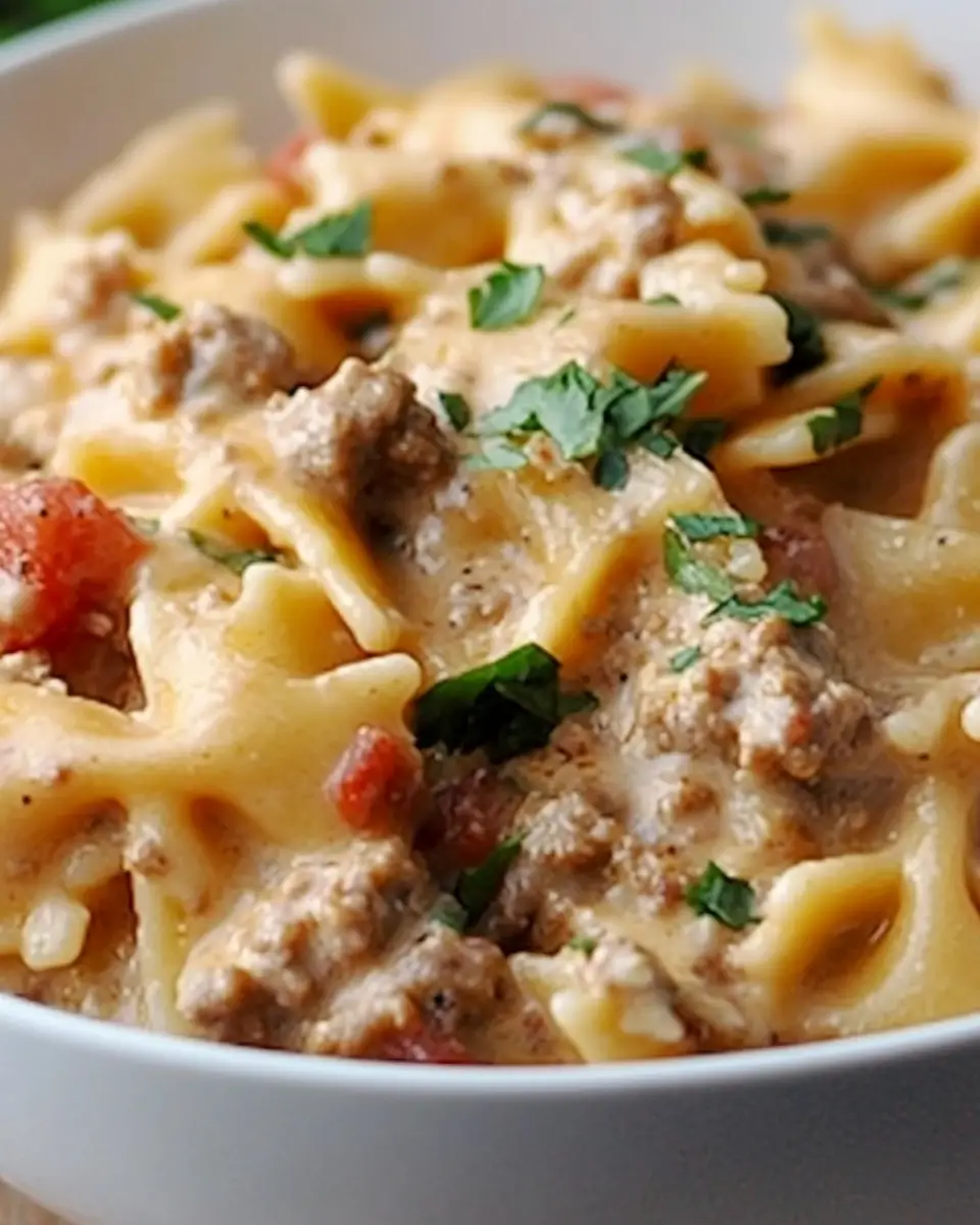 Italian Sausage with Bow Tie Pasta