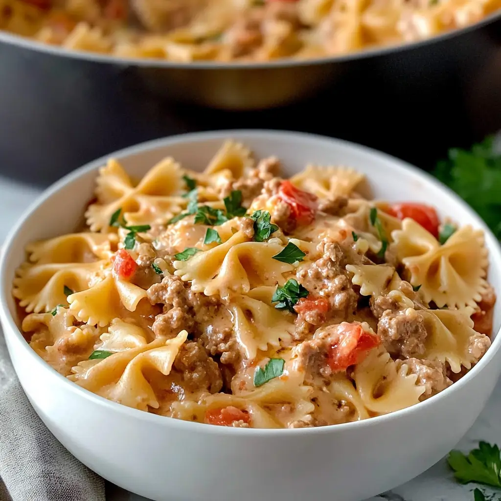 Italian Sausage with Bow Tie Pasta